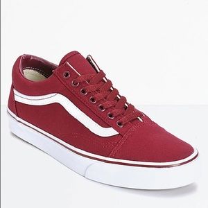 Maroon old school vans
